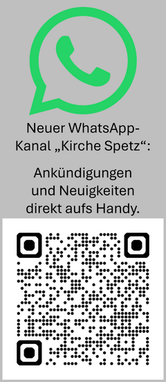 Link zum Beitrag: Neuer WhatsApp-Kanal der Kirchengemeinde Spetzerfehn